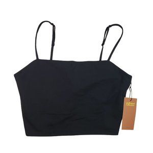 NWT Girlfriend Collective Shelf Bra Cropped Tank Top with Adjustable Straps